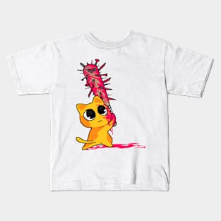 Cat with a spiked bat? Kids T-Shirt